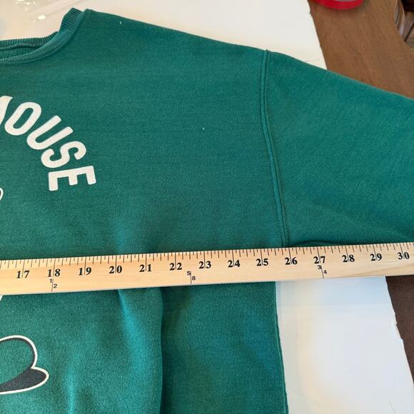 Disney Mickey Mouse Green Sweatshirt 2X Plus Oversized Cozy Streetwear - Picture 6 of 8